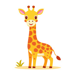 Obraz premium Cute cartoon giraffe illustration