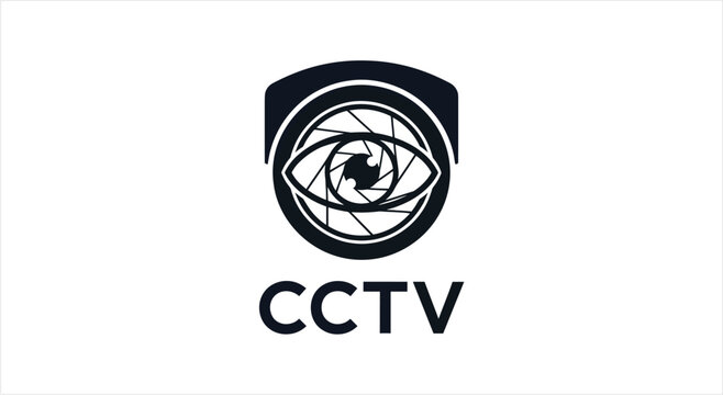CCTV Security Camera Eye Logo Symbol.