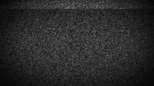 Analog tv noise background for signal loss and broadcast error. Television static texture for glitch interference and screen distortion. Old vhs style noise overlay for retro video effect. animation
