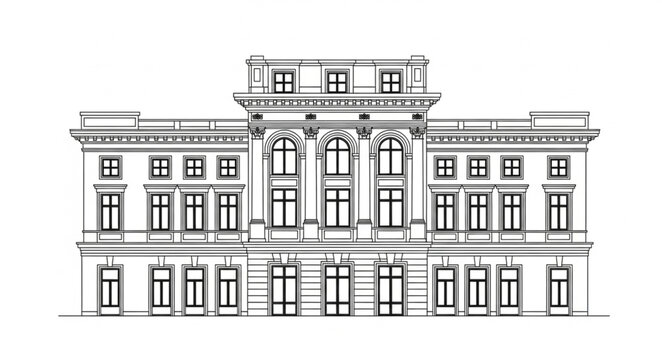 vector illustration of a building