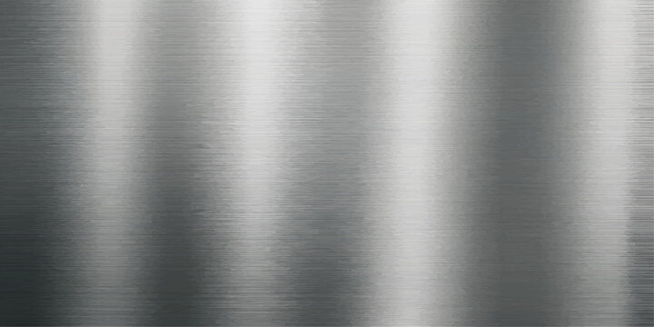 Dark brushed chrome metallic background with dense triple vertical highlight columns in deep graphite tone for industrial branding design
