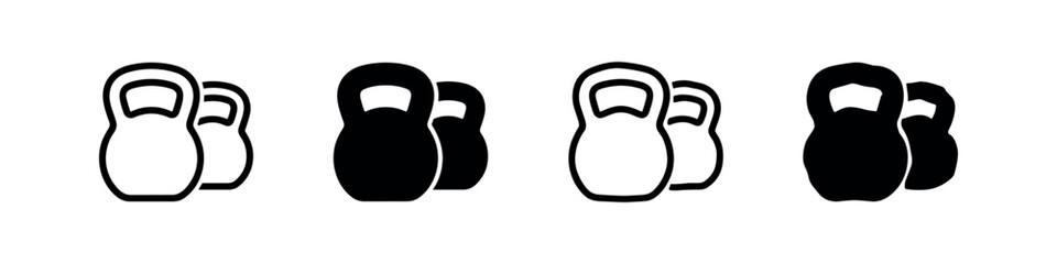 Fototapeta premium Group of Russian Nesting Dolls (Matryoshka) Icon Set