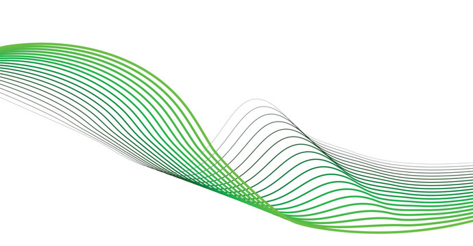 Abstract green wave pattern made of dots with abstract background minimalist geometric structure