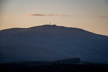 Zachód słońca, Beskid Sądecki. © Maciej G. Szling