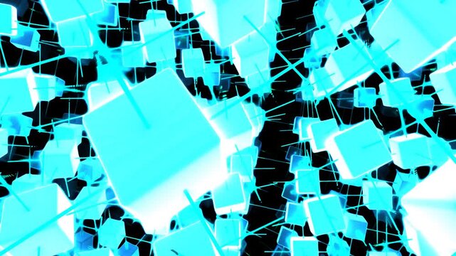 Animated Dynamic Quantum Ledger Data Visualization