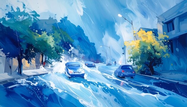 梅雨の街並み
townscape in rainy season