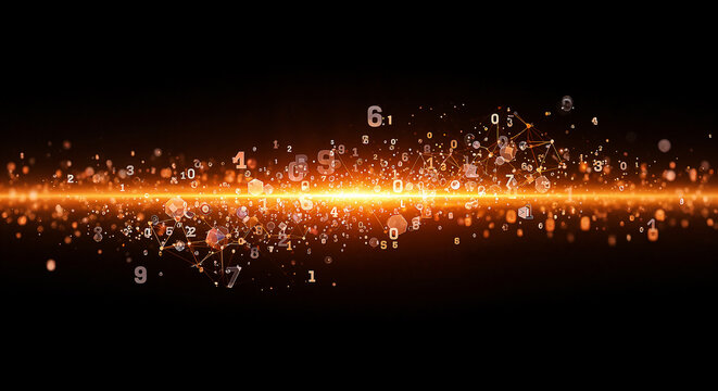 abstract background with red lights