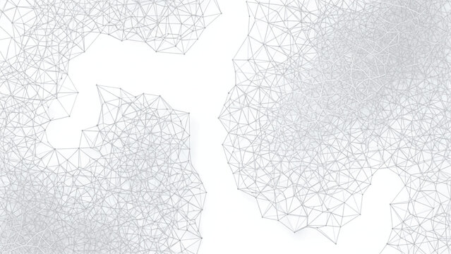Geometric pattern with polygonal shapes on white background,