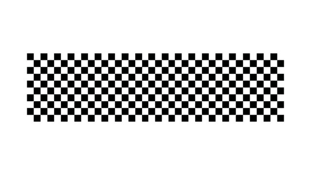 Checkered Racing Pattern Brush Vector Border for Sports and Automotive Graphic Design Elements