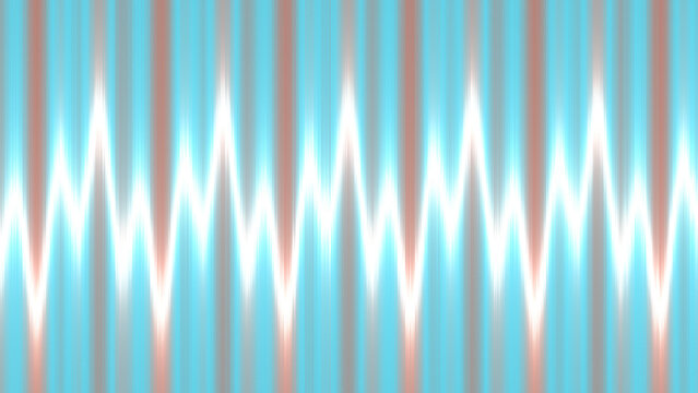 Abstract Sound Waveform Graphic with Colorful Stripes