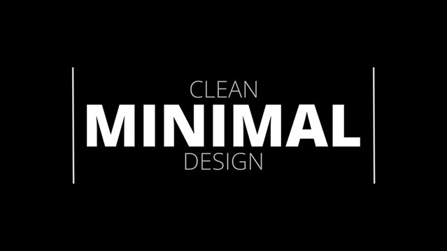 Clean Slate - Professional clean minimal title animation with polished typography for corporate videos, explainer content and modern branded presentations