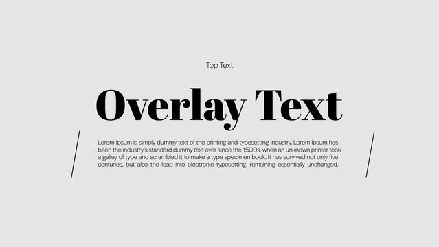Front Page Title - Professional editorial title animation with dynamic typography for current events coverage, documentary films and informational video content