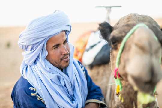 portrait of Bedouin man in the Sahara