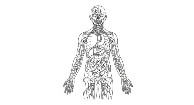 Human Body Anatomy Internal Organs.