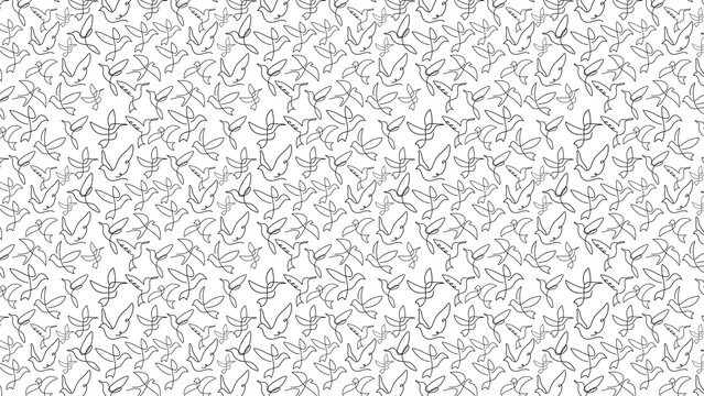 Seamless cracked earth texture pattern in monochrome vector style