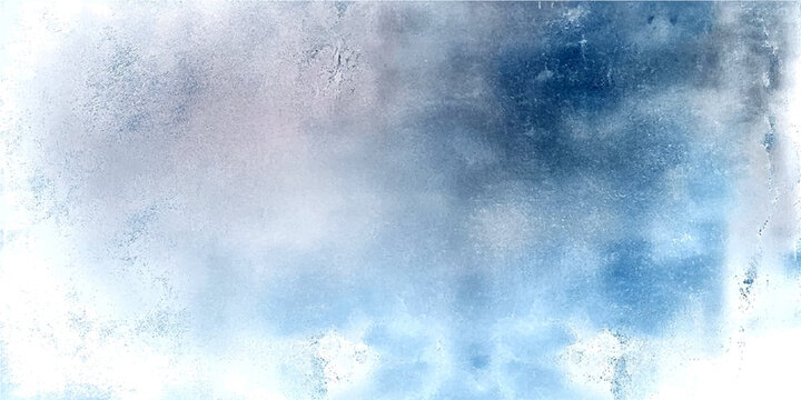 Abstract artistic watercolor texture with blend cool hue like icy blue sky, ethereal, dreamy, evoking sense of serenity and calm.