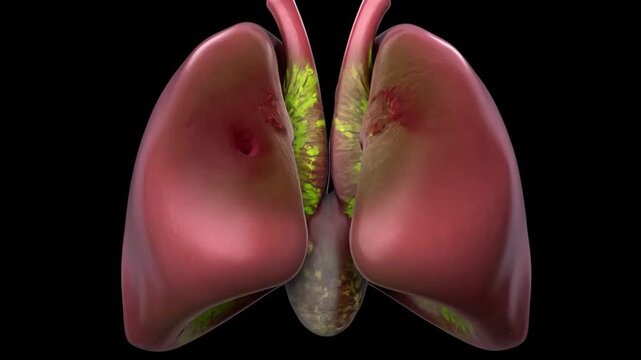 Smoking Health Effects on Lungs 3D Medical Awareness Video.