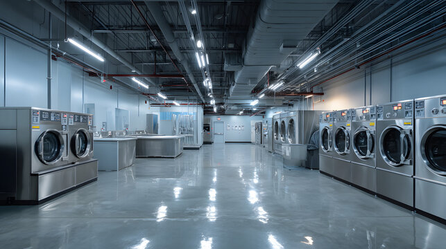 Empty Commercial Laundry Facility