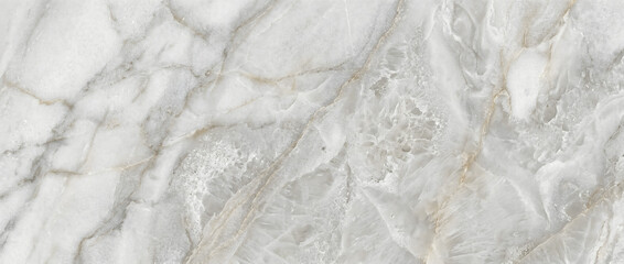 Obraz premium Background of white marble displays a luxury polished stone surface with elegant golden and grey veins