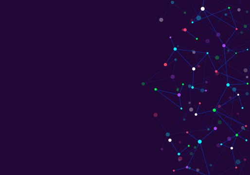 Molecular structure and genetic engineering, molecules DNA, neural network, scientific research. Abstract background for innovation technology, science, healthcare, and medicine