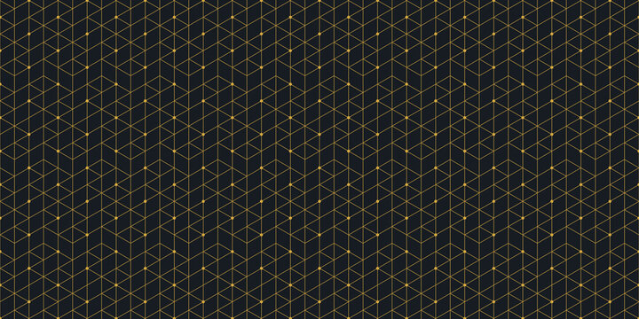 Abstract seamless pattern with a geometric background of polygonal lines. Stylish texture