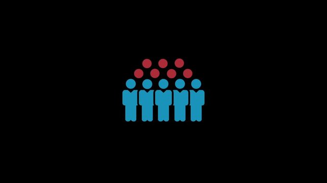 Business Team Management, Network Structures icon isolated