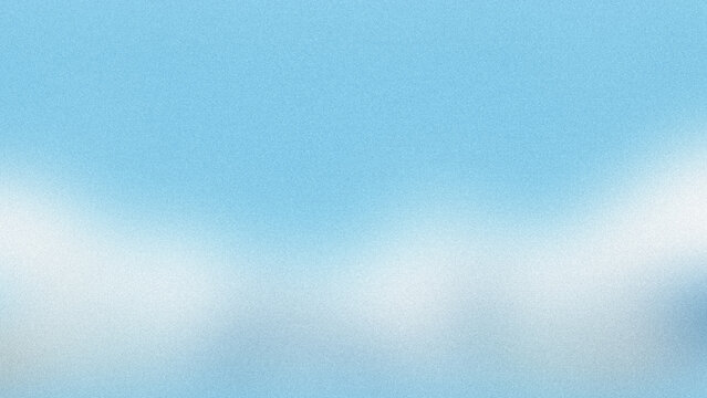 Abstract soft blue background with blurred white clouds and light texture.