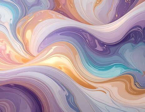 Vibrant swirling liquid abstract background texture.