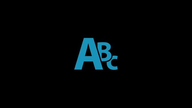 Font correction icon isolated on an alpha channel background 