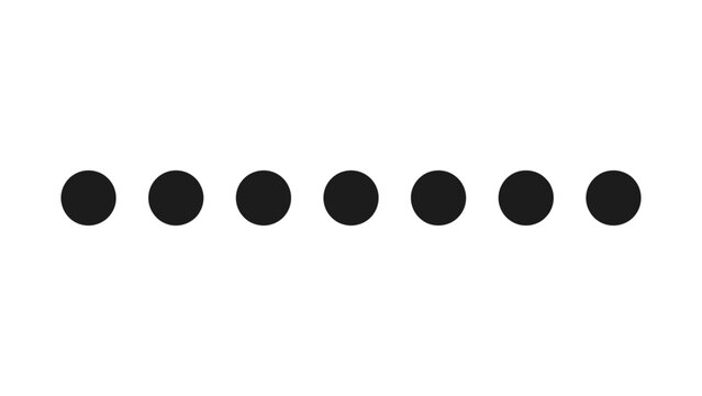 Large Dotted Line Black Vector Brush Bold Graphic Divider for Modern Poster and Web Design Layouts