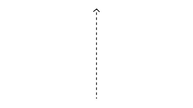 Minimalist animated vertical arrow simple line direction symbol for ui ux and motion animation