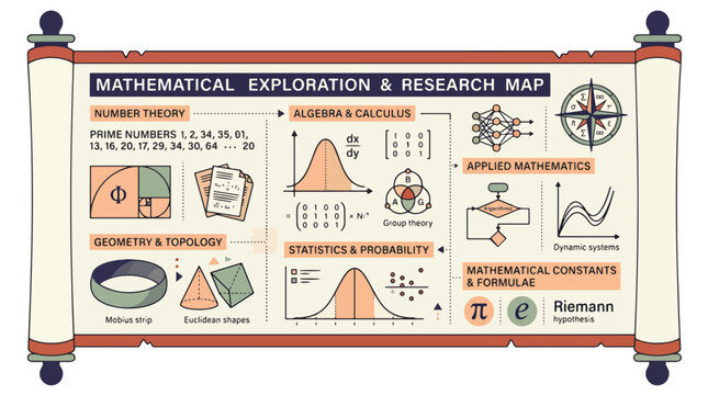 Mathematical Exploration Research Map Board.