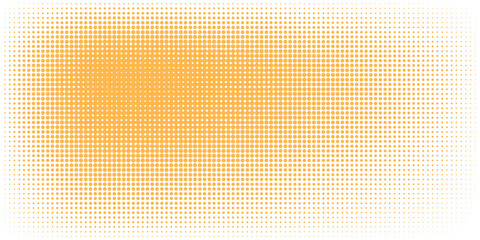 Fototapeta premium Orange Halftone Dots Background Gradient Texture — Retro Pop Art Pattern for Design