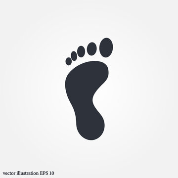 human footprint icon symbol illustration vector eps10 logo template design pattern seamless bright minimal design flat design realistic style simple design modern design