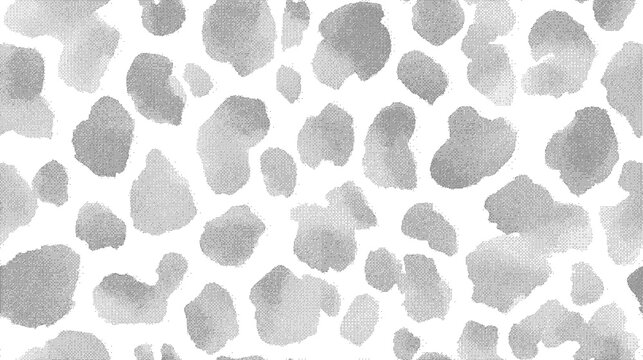  Abstract Leopard-Inspired Organic Blob Spot Pattern in Halftone Style