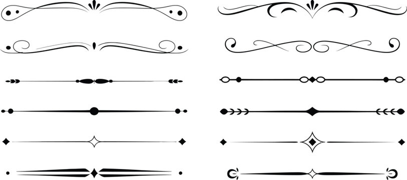 divider decorative scrolls filigree borders separators for invitations