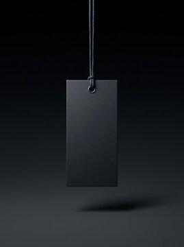 Black tag hanging from a string on a dark background and, and, black friday sale, black friday deals, black friday 2026, black friday poster, black friday sale 2026