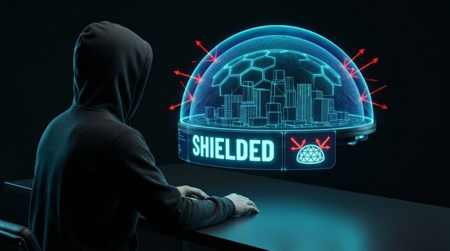 Premium OTS Defender AR 3D City Dome SHIELDED Force Field Copyspace