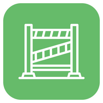 Police Barrier Icon Style