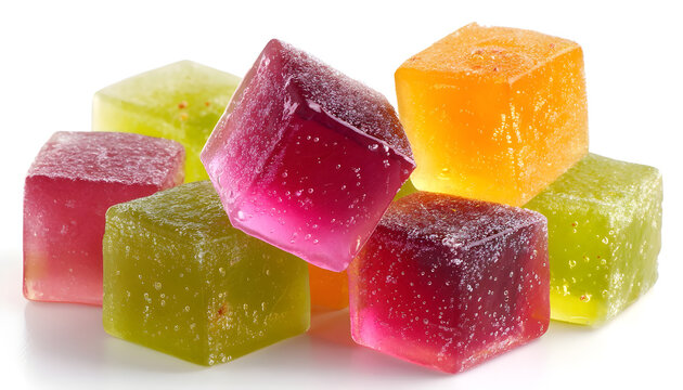 Fruit jelly cubes