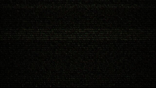 Realistic old tv static glitch animation with analog signal distortion and crt noise texture.