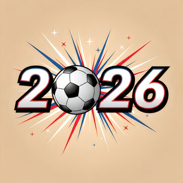 Soccer Ball New Year 2026 Celebration
