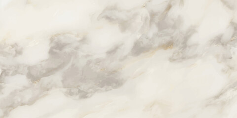 Obraz premium Clean white cream marble background with subtle gray cloud veining and faint gold hairline accents for elegant minimal luxury branding and premium design