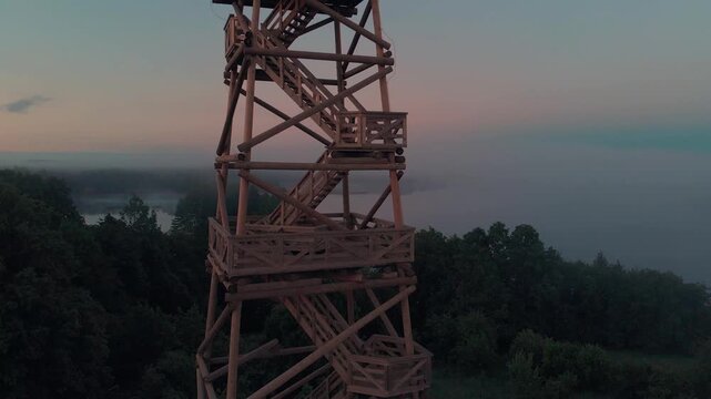 watchtower in the morning