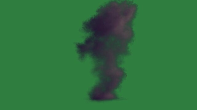 Cat fire in the middle burns air black smoke cloud cartoonish motion backgrounds colorful illustration frame