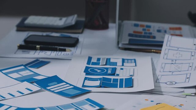 team of UI UX web designer are working together to develop mobile responsive websites with UI UX front end designer previews, UI UX web development ideas, front end designer. application development