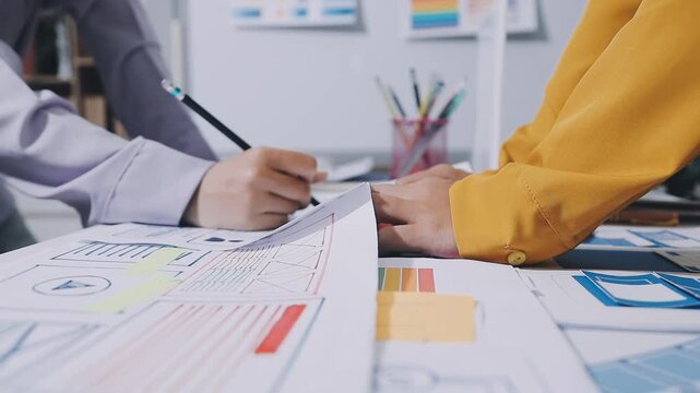 team of UI UX web designer are working together to develop mobile responsive websites with UI UX front end designer previews, UI UX web development ideas, front end designer. application development