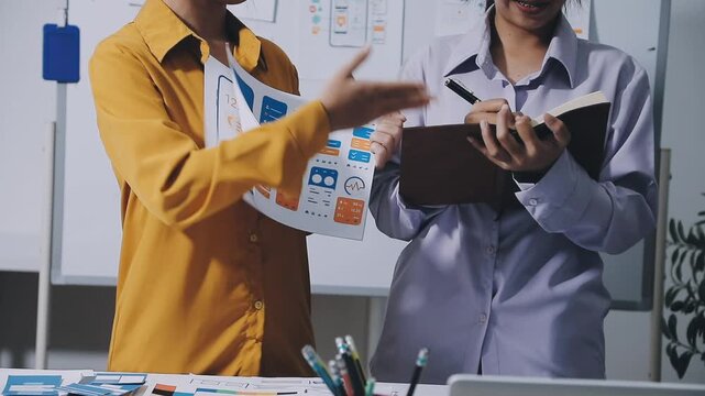 team of UI UX web designer are working together to develop mobile responsive websites with UI UX front end designer previews, UI UX web development ideas, front end designer. application development