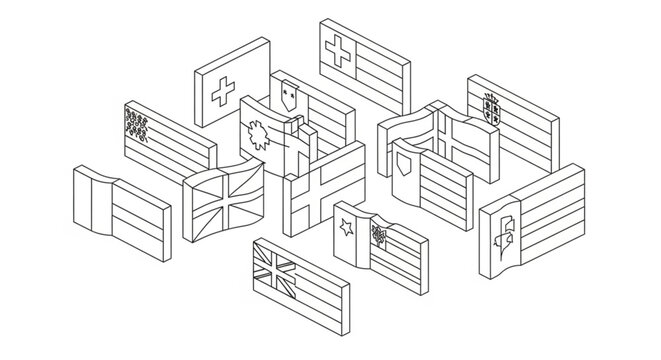 Detailed technical blueprint architectural model.