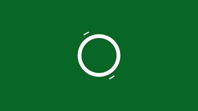Modern Cartoon Flat Vector Style Circle Burst Animation with Random Fireworks Line Shapes and Ellipse Blast Effect on Green Screen. fireworks, blast, boom, circle, explosion, glittering.4k